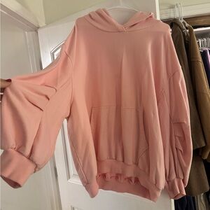 Women's aerie  Pink Oversized Hoodie Sweatshirt